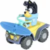 Moose Toys Bluey S9 Figūrėlės ir transporto priemonės rinkinys Paplūdimio keturratis su Banditu