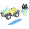 Moose Toys Bluey S9 Figūrėlės ir transporto priemonės rinkinys Paplūdimio keturratis su Banditu