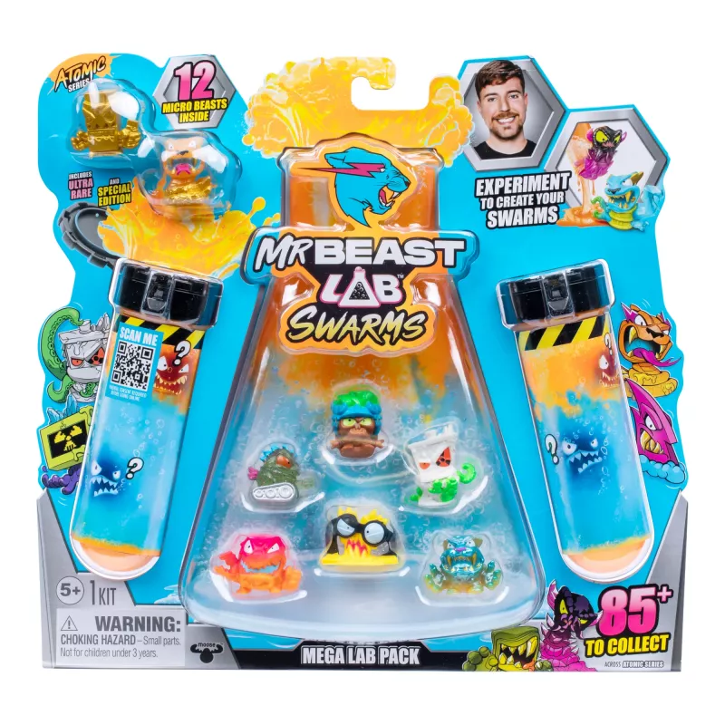 Moose Toys MrBeast Lab Swarms II Atomic 12 rinkinys, nuo 5 metų, įvairiaspalvis