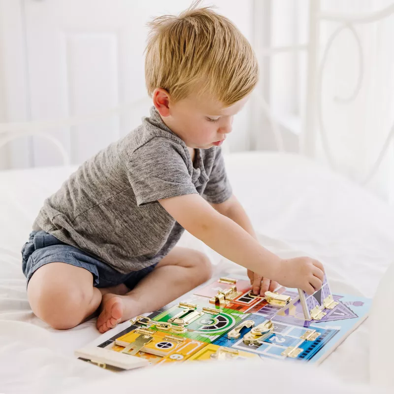 Melissa & Doug MDT MSK Lentelė su skląsčiais Display GML, 3 m., Mediena, Įvairiaspalvė