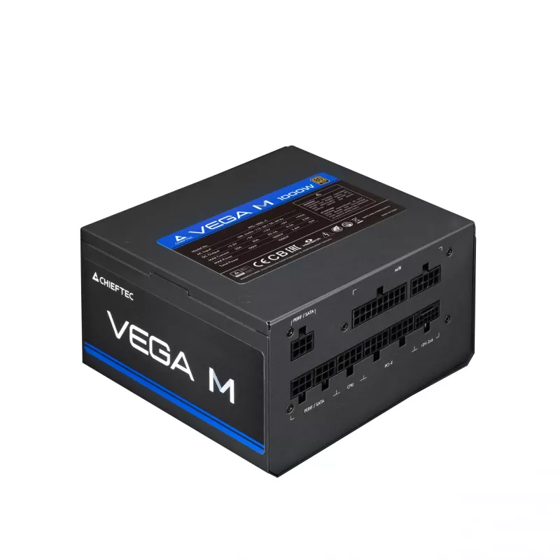 Maitinimo blokas Chieftec Vega PPG-1000-C 1000 W 24-pin ATX ATX Baltas