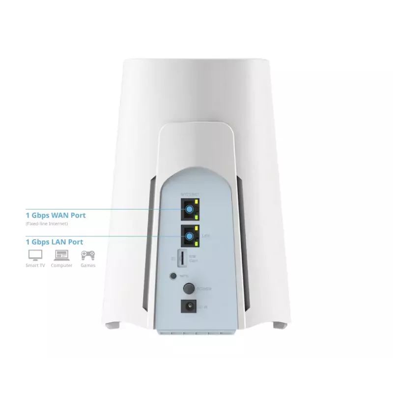 Maršrutizatorius D-Link 5G NR AX3000 (G530V2) — Dviejų juostų „Wi‑Fi 6“, 5G/4G, Gigabit Ethernet, 8 vidinės antenos