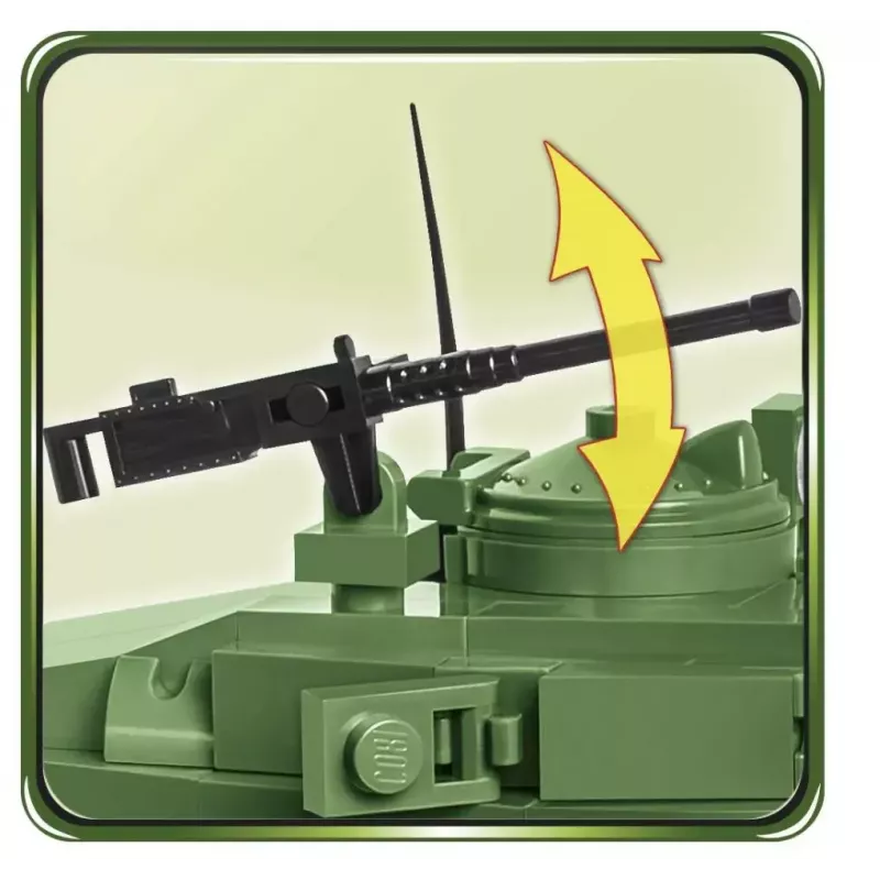 Konstrukcinis tankas Cobi M24 Chaffee 1:35 mastelio modelis, Cobi-2543