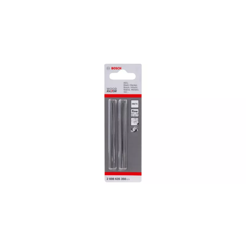 Bosch Wood Razor karbido grąžtiniai obliavimo peiliai, 82,4 mm, 5,5 mm, 1,1 mm, 2 vnt.