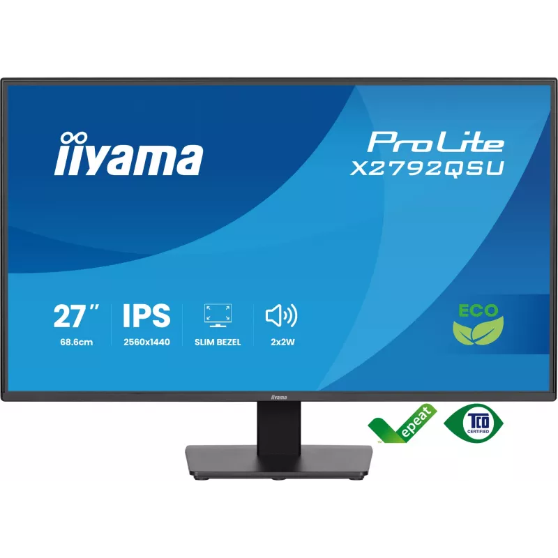 Monitorius iiyama ProLite X2792QSU-B1 68,6 cm (27 colių) 2560 x 1440 pikselių Quad HD LED juodas