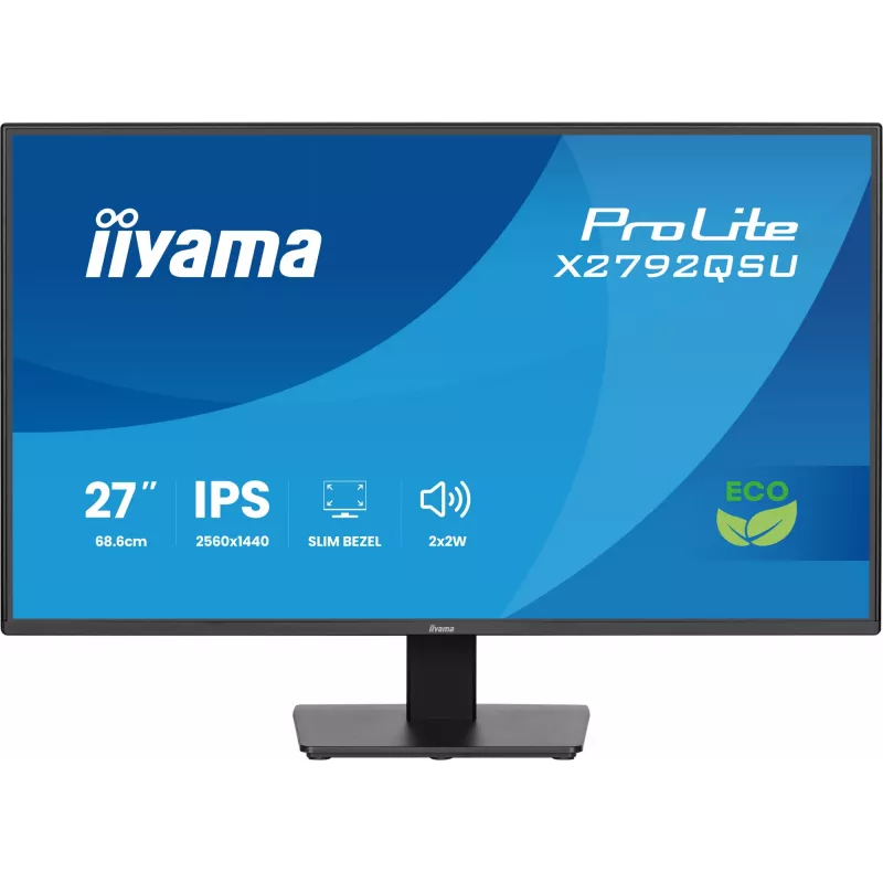Monitorius iiyama ProLite X2792QSU-B1 68,6 cm (27 colių) 2560 x 1440 pikselių Quad HD LED juodas