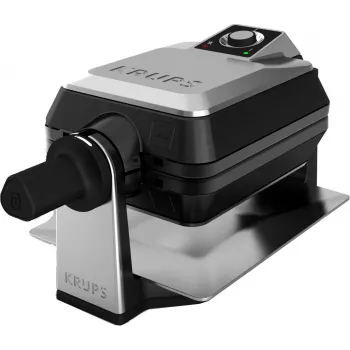 Krups FDD95D Vafelinė 2 vafliai 1200 W Juoda, Nerūdijantis plienas