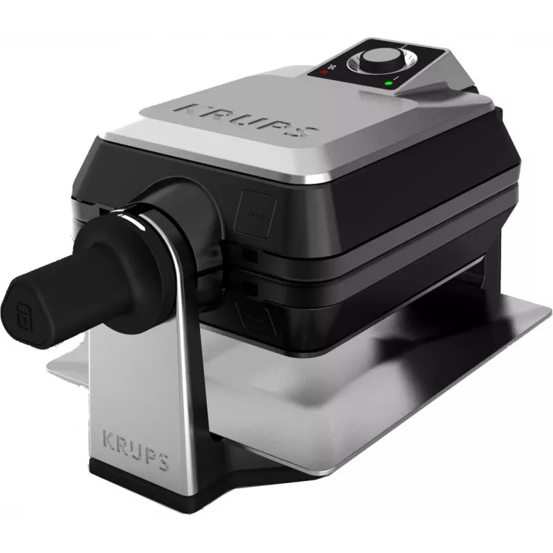 Krups FDD95D Vafelinė 2 vafliai 1200 W Juoda, Nerūdijantis plienas