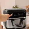 Kaitintuvo oro gruzdintuvė Cecotec Cecofry Dual 9000 9 L 2850 W Juoda Nerūdijantis plienas