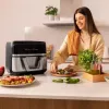 Kaitintuvo oro gruzdintuvė Cecotec Cecofry Dual 9000 9 L 2850 W Juoda Nerūdijantis plienas
