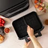 Kaitintuvo oro gruzdintuvė Cecotec Cecofry Dual 9000 9 L 2850 W Juoda Nerūdijantis plienas