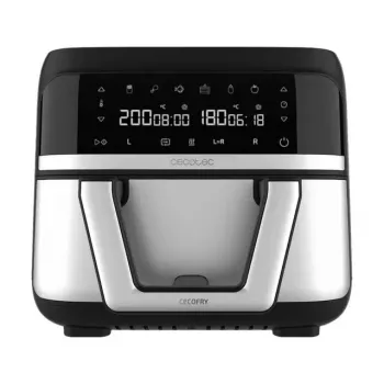 Kaitintuvo oro gruzdintuvė Cecotec Cecofry Dual 9000 9 L 2850 W Juoda Nerūdijantis plienas