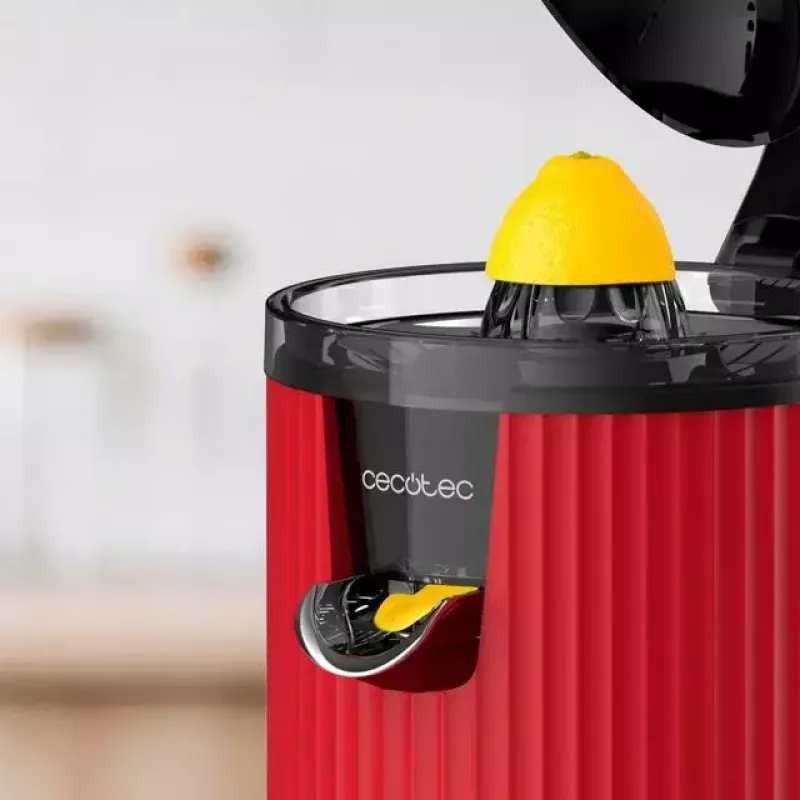 Lėtas sulčiaspaudė Cecotec Xqueeze RetroJuice 600 600 W Juoda Raudona Nerūdijantis plienas