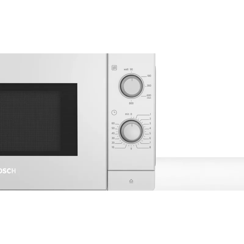 Mikrobangų krosnelė Bosch Serie 2 FL020MW0 balta, 20 l, 800 W