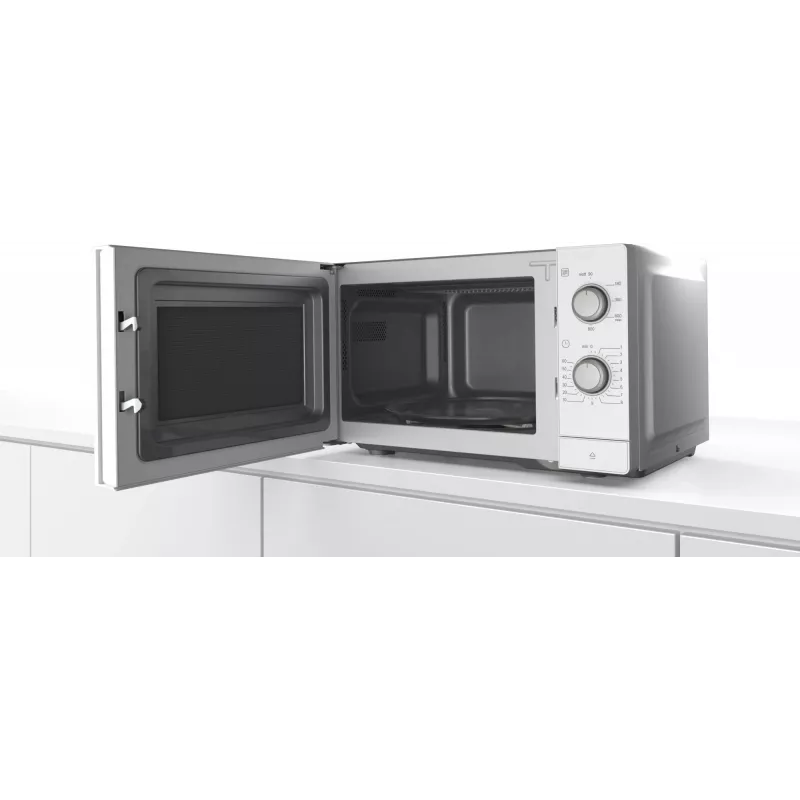 Mikrobangų krosnelė Bosch Serie 2 FL020MW0 balta, 20 l, 800 W