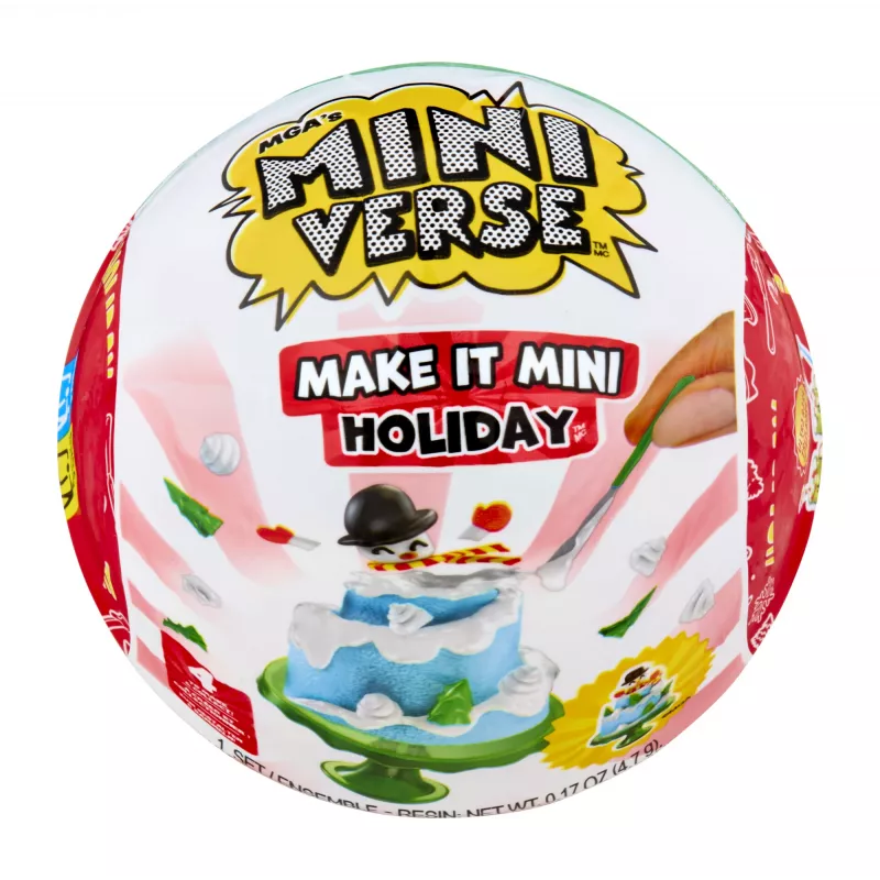 Miniverse Make It Mini Holiday – Kalėdinis kūrybos rinkinys, 8 m., įvairiaspalvis, plastikas