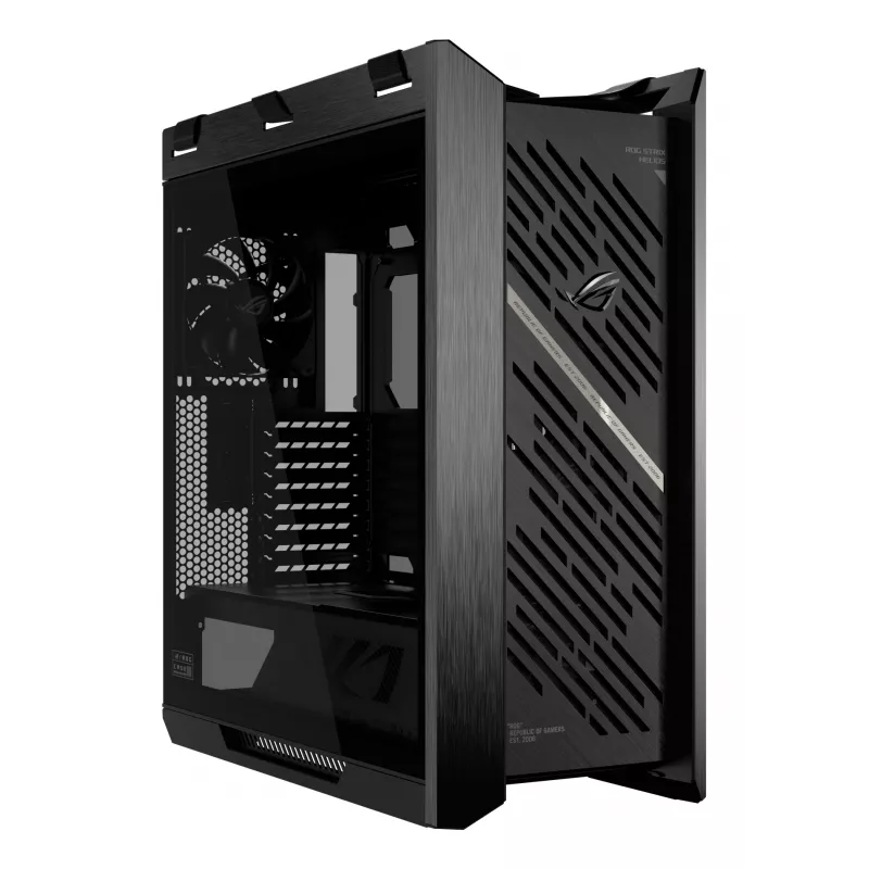 PC korpusas ASUS ROG Strix Helios II Midi Tower – ATX/Midi Tower, grūdintas stiklas, 420mm GPU, 3x140mm priekiniai ventiliatoriai, USB-C