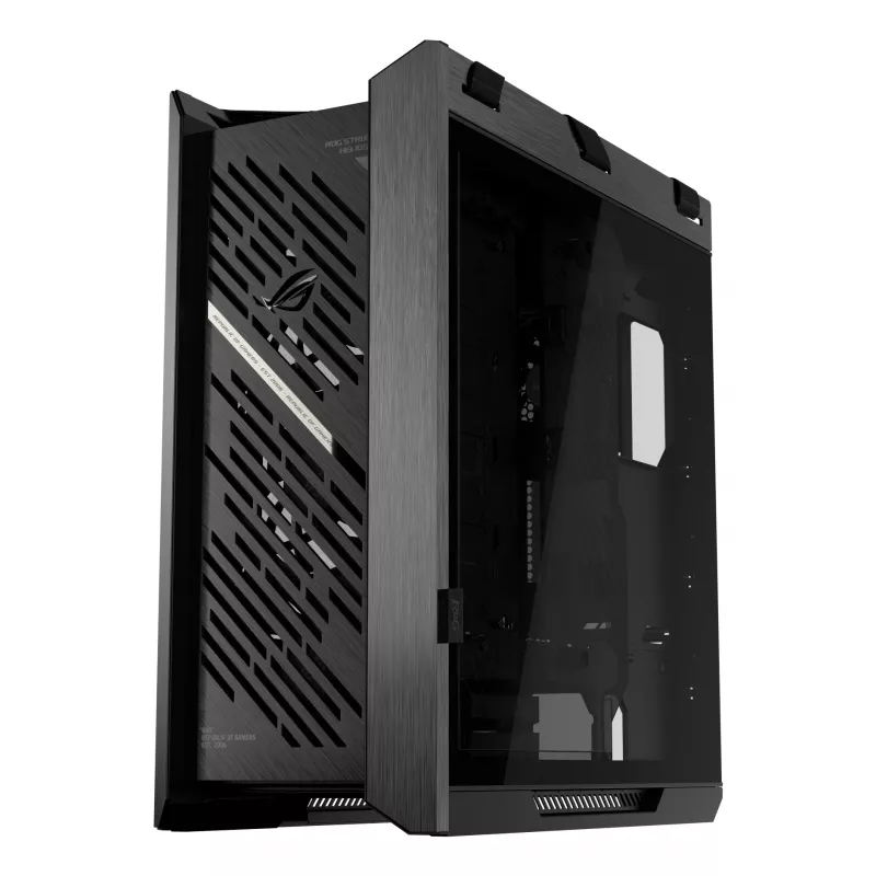 PC korpusas ASUS ROG Strix Helios II Midi Tower – ATX/Midi Tower, grūdintas stiklas, 420mm GPU, 3x140mm priekiniai ventiliatoriai, USB-C