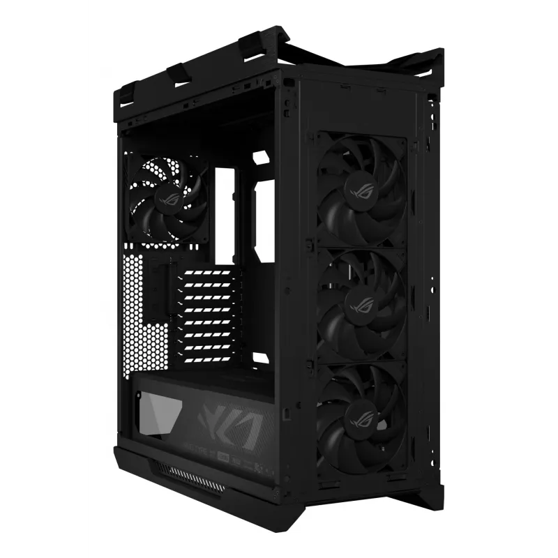 PC korpusas ASUS ROG Strix Helios II Midi Tower – ATX/Midi Tower, grūdintas stiklas, 420mm GPU, 3x140mm priekiniai ventiliatoriai, USB-C