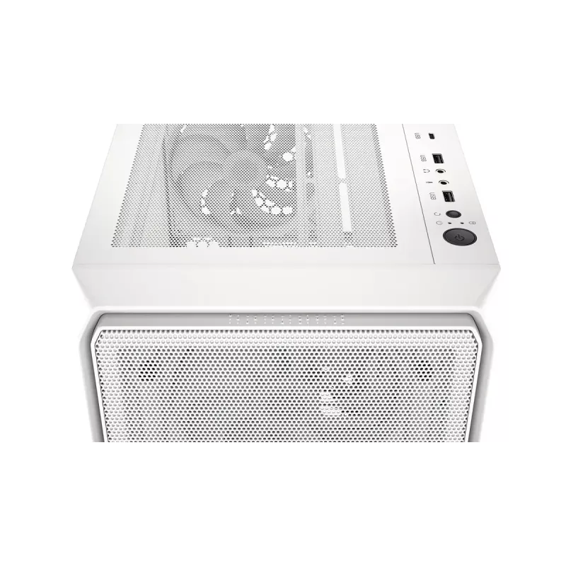 PC korpusas Midi Tower ENDORFY ARX 500 ARGB White – grūdintas stiklas, ATX/Micro-ATX/Mini-ITX, 3x140mm priekyje + 1x140mm gale, 1×3,5 colio + 6×2,5 colio vietos