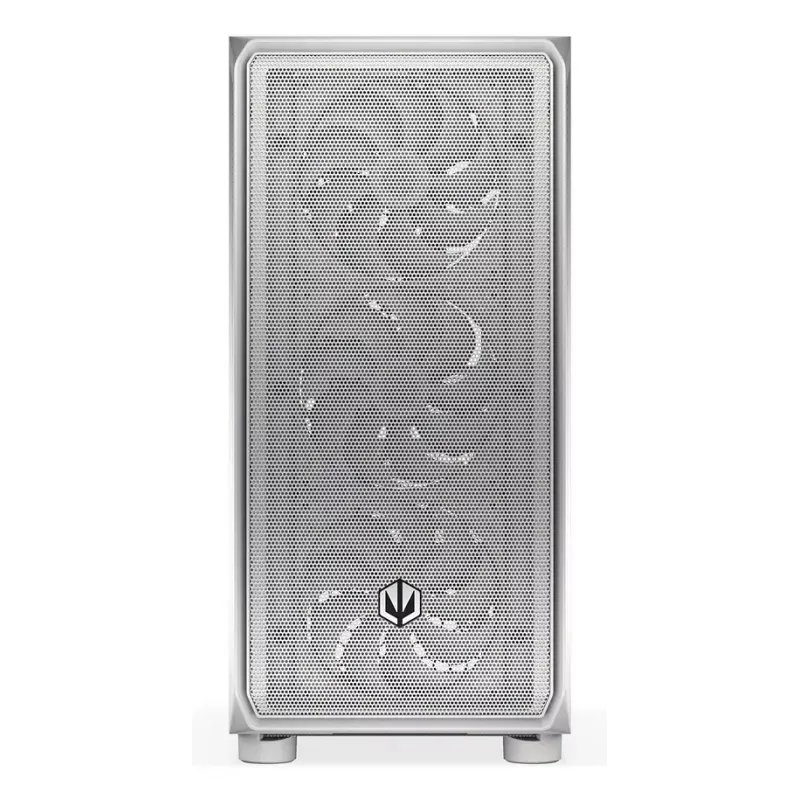 PC korpusas Midi Tower ENDORFY ARX 500 ARGB White – grūdintas stiklas, ATX/Micro-ATX/Mini-ITX, 3x140mm priekyje + 1x140mm gale, 1×3,5 colio + 6×2,5 colio vietos
