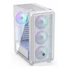 PC korpusas Midi Tower ENDORFY ARX 500 ARGB White – grūdintas stiklas, ATX/Micro-ATX/Mini-ITX, 3x140mm priekyje + 1x140mm gale, 1×3,5 colio + 6×2,5 colio vietos