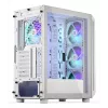 PC korpusas Midi Tower ENDORFY ARX 500 ARGB White – grūdintas stiklas, ATX/Micro-ATX/Mini-ITX, 3x140mm priekyje + 1x140mm gale, 1×3,5 colio + 6×2,5 colio vietos