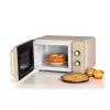 Ariete Vintage Line 3960 Retro mikrobangų krosnelė, 800W, 20L, 3 funkcijos, 5 gaminimo lygiai, laikmatis, smėlio spalvos