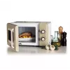 Ariete Vintage Line 3960 Retro mikrobangų krosnelė, 800W, 20L, 3 funkcijos, 5 gaminimo lygiai, laikmatis, smėlio spalvos