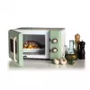 Ariete Vintage Line 3960 Retro mikrobangų krosnelė, 800W, 20L, 3 funkcijos, 5 galingumo lygiai, laikmatis, žalia