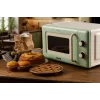 Ariete Vintage Line 3960 Retro mikrobangų krosnelė, 800W, 20L, 3 funkcijos, 5 galingumo lygiai, laikmatis, žalia