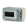 Ariete Vintage Line 3960 mikrobangų krosnelė, 800 W, 20 L, 3 funkcijos, 5 gaminimo lygiai, laikmatis, mėlyna