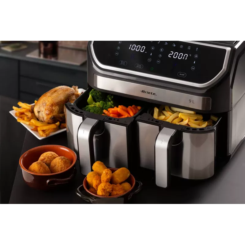Kepimo be aliejaus krosnelė Ariete 4625/00 9 L 2100 W Juoda Sidabrinė