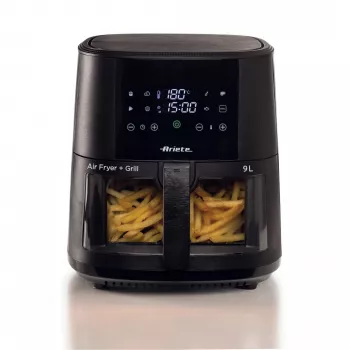 Ariete 4630 Oro gruzdintuvė 9L, 1300W, talpa 9L, gaminimo talpa 2,5kg, 8 išankstinių programų, temperatūra iki 200°, skaidrus krepšelis, juoda