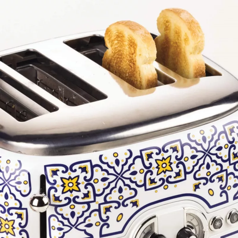 Skrudintuvas ARIETE Capri 4 griežinėliams, 1630 W, baltas/margas