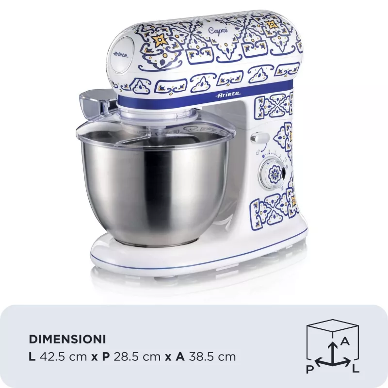 Ariete 1588 Capri planetinis maišytuvas, 7 greičiai, 2400 W, 5,5 l, nerūdijančio plieno dubuo