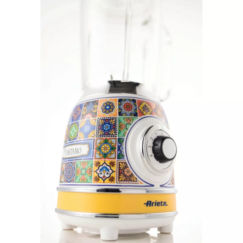 Ariete 583 Positano blenderis 1,5 l stiklinis indas, 4 nerūdijančio plieno peiliai, 4 greičiai + impulsas, 1000 W