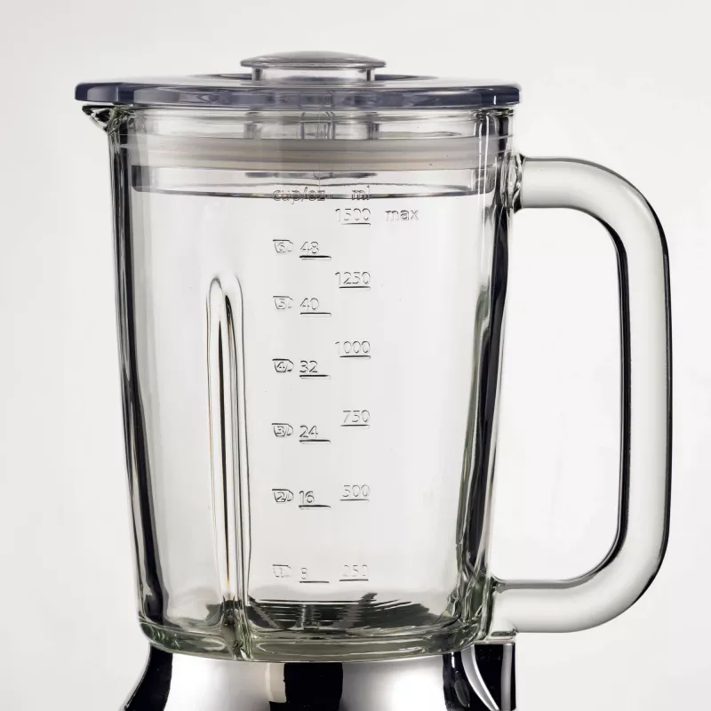 Ariete 583 Positano blenderis 1,5 l stiklinis indas, 4 nerūdijančio plieno peiliai, 4 greičiai + impulsas, 1000 W