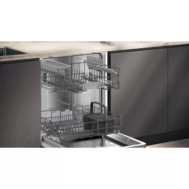 Indaplovė Siemens iQ100 SN61HX01TE pilnai įmontuojama, 13 komplektų, 46 dB, 9 l/ciklas, energijos klasė C