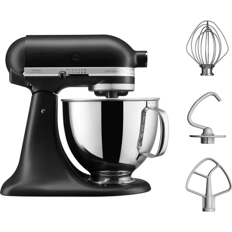 Virtuvinis kombainas KitchenAid 5KSM125EBM 300 W 4,8 L Juodas