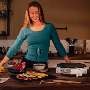 Blyninė CECOTEC Fun Creepy Crepesmaker balta 1200 W