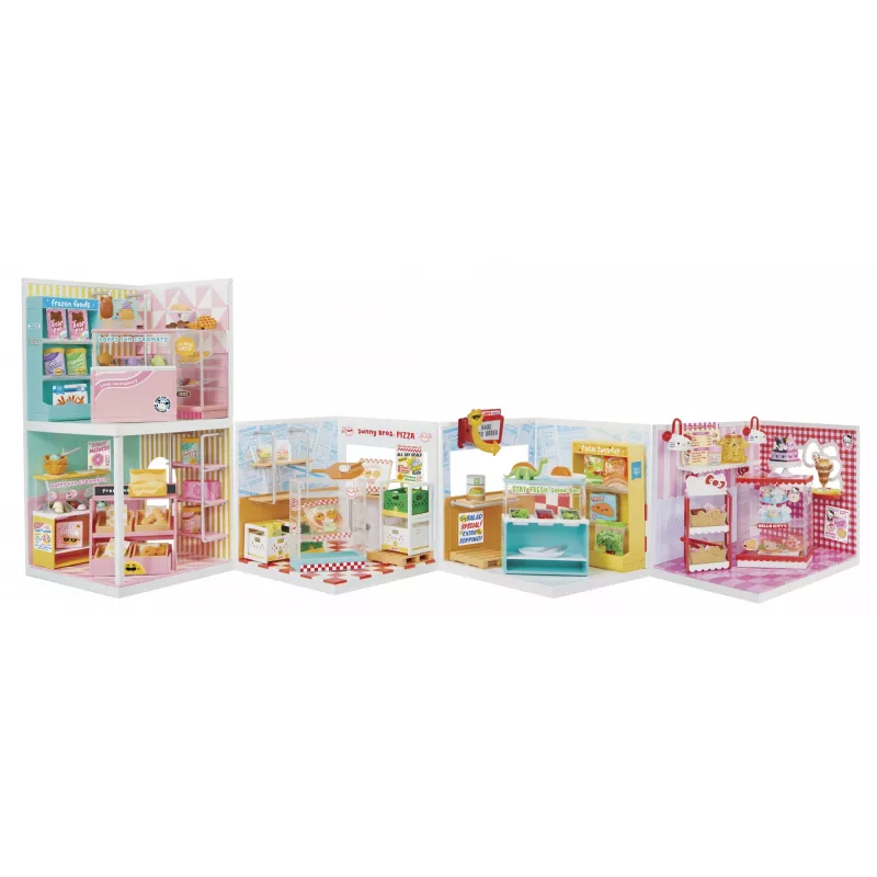 Miniverse Make It Mini SANRIO Playset - Namelis, 8 m., Įvairiaspalvis, Plastikas
