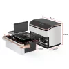 Kepimo krosnelė su oro cirkuliacija Cosori Dual Blaze Twinfry Chef Edition Double 10 L, 2800 W, belaidis ryšys, rožinis auksas, balta