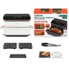 Kepimo krosnelė su oro cirkuliacija Cosori Dual Blaze Twinfry Chef Edition Double 10 L, 2800 W, belaidis ryšys, rožinis auksas, balta