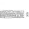 Logitech MK295 belaidis klaviatūros ir pelės rinkinys tyli RF QWERTY US International balta