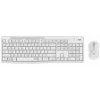 Logitech MK295 belaidis klaviatūros ir pelės rinkinys tyli RF QWERTY US International balta