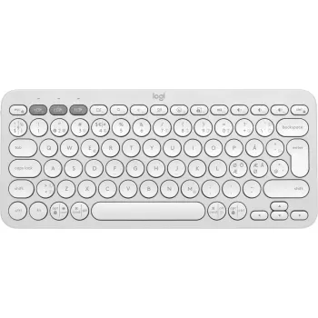 Logitech Pebble Keys 2 K380s belaidė klaviatūra RF / Bluetooth, QWERTY danų, suomių, norvegų, švedų, balta