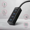 Axagon HUE-M1C 4x USB 3.2 Gen 1 MINI USB šakotuvas, metalinis, 20 cm USB-C laidas