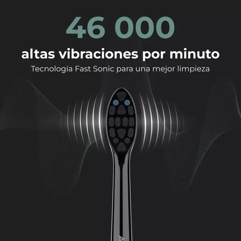 AENO DB4 Juoda – elektrinis dantų šepetėlis su sonine technologija