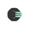 Sonic elektrinis dantų šepetėlis AENO DB2S juodas 4 režimai 46000 sūkių/min.